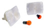 RT Off-Road RT28012 Clear Parking Lamp Set w/ 2 Amber Bulbs for 1987-1993 Jeep YJ Wrangler, Modifications to Wiring Necessary for