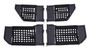 RT Off-Road RT25007 Tube Door Set for 2007-2018 Jeep JK Wrangler w/ 4 Doors, 1.25" Steel Black Powder Coated Tubing w/ Nylon Netting