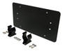 RT Off-Road RT26075 Flat Black License Plate Bracket for Jeep Vehicles with Winch w/ Roller Fairlead, Easily snaps on and off of the