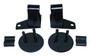 RT Off-Road RT30016 Left & Right Black Mirror Relocation Bracket Set for Jeep 2007-2018 JK Wrangler