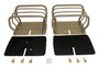 RT Off-Road RT34098 Titanium Finish Euro Style Tail Lamp Guard Set for 1976-1986 CJ-7, CJ-8, 1987-2006 YJ, TJ Wranglers, Includes 2