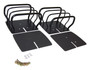 RT Off-Road RT26017 Black Tail Lamp Euro Guards for Jeep 1976-1986 CJ-7, CJ-8, 1987-2006 YJ, TJ Wranglers, These Will Not Work with a