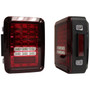 RT Off-Road RT28111 LED Tail Light Set w/ Red Lenses for 2007-2018 Jeep JK Wrangler, Left and Right