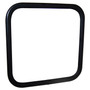 Crown Automotive J5462736 Black Sideview Mirror Head for 55-86 Jeep CJ-5, CJ-6, CJ-7, CJ-8, L or R - Black Glass, Rubber, Steel