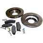 Crown Automotive 5358568RK Front Disc Brake Service Kit for Jeep 1978-1981 CJ-5, CJ-7, CJ-8 w/ 6 Bolt Flange, w/ 2-Bolt Caliper Plate