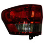 Crown Automotive 55079421AF Left Tail Light Assembly for 2011-2013 WK Grand Cherokee, Includes Bulbs - Clear, Red Plastic