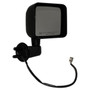 Crown Automotive 68229612AA Right Power, Heated, Manual Folding Mirror for 2014 JK Wrangler LHD, Black - Black Aluminum, Glass, Plastic
