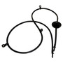 Crown Automotive 55078127AG Front Windshield Washer Hose for 2007-2018 Jeep JK Wrangler - Black Rubber, Sold Individually