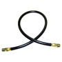 Crown Automotive A1197 Oil Filter Inlet Hose for 1941-1945 Jeep MB w/ 4-134 L-Head Engine, 21.5" Long - Black Metal, Rubber