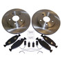 Crown Automotive 52098672KE Front Disc Brake Service Kit for Select 1999-2002 WJ, WG Jeep Grand Cherokees w/ Teves Calipers, Front Disc
