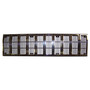Crown Automotive 55002229 Black & Chrome Grille for Select 1984-1997 Jeep XJ Cherokee, MJ Comanche - Black, Chrome Plastic