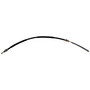 Crown Automotive 52004707 Left Rear Parking Brake Cable for Jeep 1990 YJ Wrangler, 34-1/8" Long - Black Plastic, Rubber, Steel