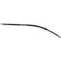 Crown Automotive 52004707 Left Rear Parking Brake Cable for Jeep 1990 YJ Wrangler, 34-1/8" Long - Black Plastic, Rubber, Steel