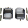 Crown Automotive 5758172K Chrome Exterior Door Handle Kit for 1981-1986 Jeep CJ-7, CJ-8, 1987-2006 YJ, TJ Wrangler w/ Full Steel Doors