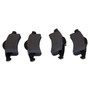 Crown Automotive 5011970AB Rear Disc Brake Pad Set for 99-04 Jeep WJ, WG Grand Cherokeee, Left & Right - Gray Semi-Metallic