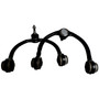 Crown Automotive 52090206K Front Upper Control Arm Set for 2005-2010 WK Grand Cherokee w/o SRT8 Package & XK Commander - Black Rubber, Steel