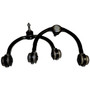 Crown Automotive 52090206K Front Upper Control Arm Set for 2005-2010 WK Grand Cherokee w/o SRT8 Package & XK Commander - Black Rubber, Steel
