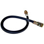 Crown Automotive J5362871 Rear Brake Hose 1979-1988 Jeep J-Series w/ 131" Wheelbase, 20- Long - Black, Zinc Metal, Rubber