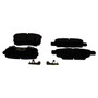 Crown Automotive 5191271AB Rear Brake Pad Set for 2007-2017 Jeep MK Compass, Patriot w/ 10.31" Rotors - Gray Semi-Metallic