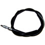 Crown Automotive 52004706 Right Rear Parking Brake Cable for 1990 Jeep YJ Wrangler, 66-1/2" Long - Black Plastic, Rubber, Steel