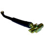 Crown Automotive J5359322 Front Brake Hose for 1979-1991 Jeep SJ, J-10 w/ 119" Wheelbase, 14.5' Long - Black, Zinc Metal, Rubber