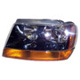 Crown Automotive 55155129AB Left Headlight w/o Headlamp Leveling Device for 99-02 Jeep WJ Grand Cherokee w/ Laredo Package, USA & Canada