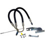 Crown Automotive 52128940AF Power Steering Pressure Hose for 2004-2007 Jeep KJ Liberty w/ 3.7L Engine - Black, Silver Metal, Rubber