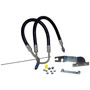 Crown Automotive 52128940AF Power Steering Pressure Hose for 2004-2007 Jeep KJ Liberty w/ 3.7L Engine - Black, Silver Metal, Rubber