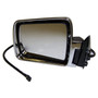 Crown Automotive 55034127 Left Power, Manual Folding Mirror for 1984-1996 Jeep XJ Cherokee, MJ Cherokee; Chrome Finish - Chrome Glass, Metal