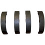 Crown Automotive 5191215AA Parking Brake Shoe Set for 2007-17 Jeep MK Compass, Patriot w/ Rear Disc Brakes - Brown Metal