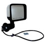 Crown Automotive 68249844AC Right Power, Heated, Manual Folding Mirror for 2015-2018 Jeep JK Wrangler w/ LHD, Chrome, Sold Individually