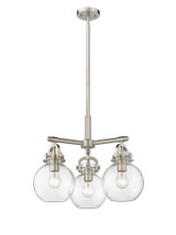 Newton Sphere 3 Light Large Pendant 20.38 Inch Wide by Innovations - 410-3CR-G410-7