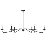 6 Light Oversized Chandelier by Meridian M100119 - M100119