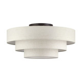 Manorwood 5 Light Extra Large Semi Flush Mount 28 Inch Wide by Livex - 41948