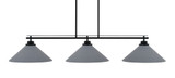 Odyssey 3 Light Large Linear Island Pendant 56.25 Inch Length by Toltec - 2633-37