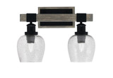 Tacoma 2 Light Steel Vanity Light 16.25 Inch Length by Toltec - 1842-MBDW-4810