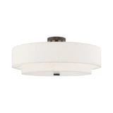 Meridian 5 Light 22 Inch Wide Semi Flush Mount by Livex - 52139