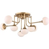 Fleming 8 Light 36.5 Inch Wide Semi Flush Mount by Hudson Valley - 4708