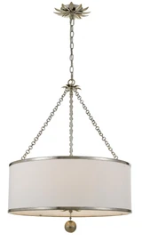 Broche 6 Light Medium Chandelier by Crystorama 518 - 518
