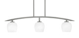 Kurve 3 Light Island Pendant 10 Inch Tall by Toltec - 3736-GP-4810