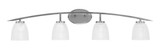 Kurve 4 Light Vanity Light 9 Inch Tall by Toltec - 3724-59