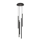750W 5 Round CCT Cylinder Cluster Pendant by Dals - PDLED120-5R