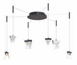 Atlas 30W 6 LED Light Medium Pendant by Abra - 10072PN