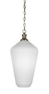 Carina 1 Light Small Chain Hung Pendant 21.5 Inch Tall by Toltec - 93-MB-4650