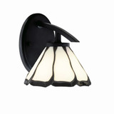 Kurve 1 Light Wall Sconce 8 Inch Tall by Toltec - 3720-GP-9905