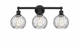 Athens Water Glass 3 Light Vanity Light 24 Inch Wide by Innovations - 616-3W-G1215-6
