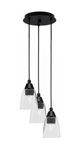 Array 3 Light Small Pendant 10.25 Inch Wide by Toltec - 1816-MB-10.25