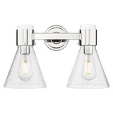 Lawton Cone 2 Light Bath Vanity 15.5 Inch X 9.63 Inch Tall by Innovations - 464-2W-G464C-7