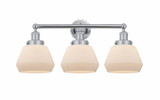 Fulton 3 Light Steel Vanity Light 24.75 Inch Wide by Innovations - 616-3W-G17