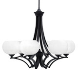 Zilo 6 Light Large Chandelier by Toltec 566-DG-212 - 566-DG-212